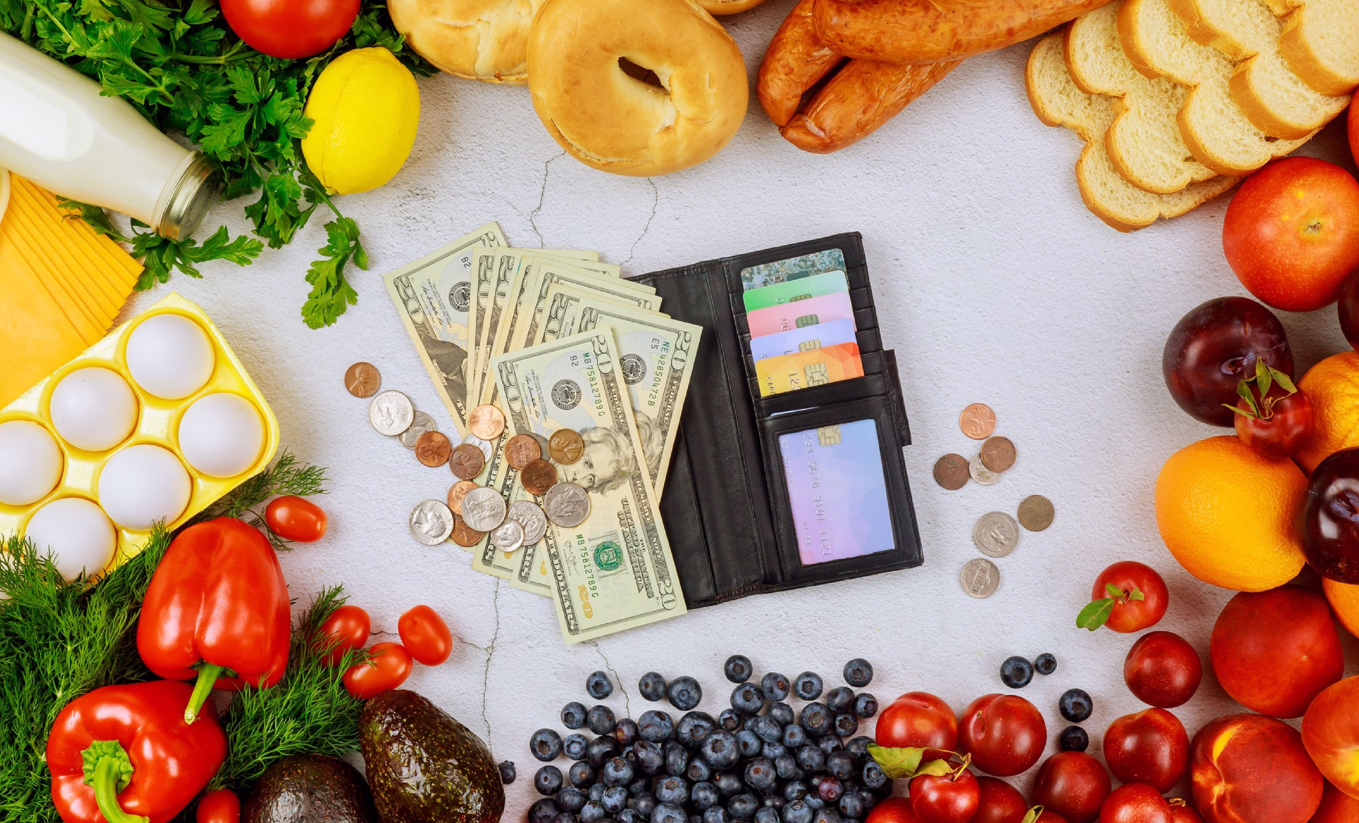 how to spend less on food